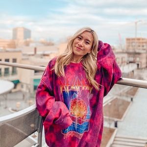 Urban Outfitters Def Leppard Tie Dye Sweatshirt